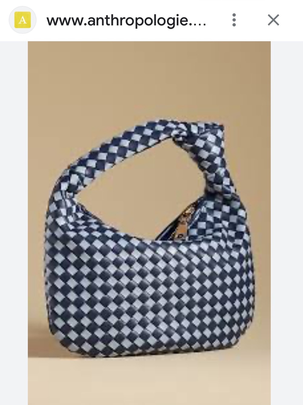 Anthropologie Brigitte Melie satchel purse bag NEW NWT blue Melie bianco